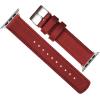 imageBARTON WATCH BANDS  Top Grain Leather Watch Bands Compatible with Apple Watch Models  1 2 3 4 5 6 7 8 9 10 SE Ultra amp Ultra 2Vintage Crimson Red