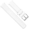 imageBARTON WATCH BANDS  Top Grain Leather Watch Bands Compatible with Apple Watch Models  1 2 3 4 5 6 7 8 9 10 SE Ultra amp Ultra 2White Leather  Stitching