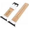 imageBARTON WATCH BANDS  Top Grain Leather Watch Bands Compatible with Apple Watch Models  1 2 3 4 5 6 7 8 9 10 SE Ultra amp Ultra 2White Leather  Stitching Black Hardware