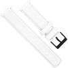 imageBARTON WATCH BANDS  Top Grain Leather Watch Bands Compatible with Apple Watch Models  1 2 3 4 5 6 7 8 9 10 SE Ultra amp Ultra 2White Leather  White Stitching
