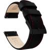 Black Leather / Red Stitching (Black Buckle)