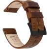 Caramel Tan Leather & Stitching (Black Buckle)