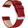 Crimson Red Leather & Stitching