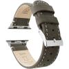 Espresso Brown Leather / White Stitching