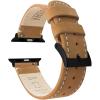 Gingerbread Brown Leather / White Stitching (Black Hardware)
