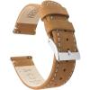 Gingerbread Leather / Linen White Stitching