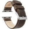 Saddle Brown Leather / White Stitching