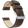 Saddle Leather / Linen White Stitching
