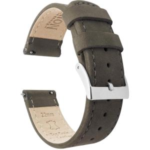 imageBARTON WATCH BANDS  Top Grain Leather Watch Bands Compatible with Apple Watch Models  1 2 3 4 5 6 7 8 9 10 SE Ultra amp Ultra 2Espresso Leather  Espresso Stitching