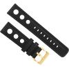 imageBarton Racing amp Rally Horween Leather Straps with Integrated Quick Release Spring Bars  Watch BandsBlack Rally Style  Gold Buckle