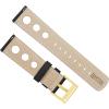 imageBarton Racing amp Rally Horween Leather Straps with Integrated Quick Release Spring Bars  Watch BandsBlack Rally Style  Gold Buckle