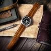 imageBarton Racing amp Rally Horween Leather Straps with Integrated Quick Release Spring Bars  Watch BandsCaramel Brown Classic Style