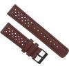 imageBarton Racing amp Rally Horween Leather Straps with Integrated Quick Release Spring Bars  Watch BandsChocolate Racing Style  Black Buckle