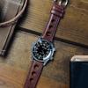 imageBarton Racing amp Rally Horween Leather Straps with Integrated Quick Release Spring Bars  Watch BandsChocolate Rally Style