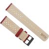 imageBarton Racing amp Rally Horween Leather Straps with Integrated Quick Release Spring Bars  Watch BandsCrimson Red Racing Style  Black Buckle