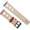 imageBarton Racing amp Rally Horween Leather Straps with Integrated Quick Release Spring Bars  Watch BandsCrimson Red Rally Style  Black Buckle