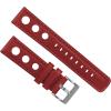 imageBarton Racing amp Rally Horween Leather Straps with Integrated Quick Release Spring Bars  Watch BandsCrimson Red Rally Style  Gunmetal Buckle