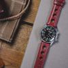 imageBarton Racing amp Rally Horween Leather Straps with Integrated Quick Release Spring Bars  Watch BandsCrimson Red Rally Style