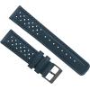 imageBarton Racing amp Rally Horween Leather Straps with Integrated Quick Release Spring Bars  Watch BandsNavy Blue Racing Style  Gunmetal Buckle