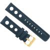 imageBarton Racing amp Rally Horween Leather Straps with Integrated Quick Release Spring Bars  Watch BandsNavy Blue Rally Style  Gold Buckle