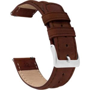 imageBarton Racing amp Rally Horween Leather Straps with Integrated Quick Release Spring Bars  Watch BandsChocolate Brown Classic Style