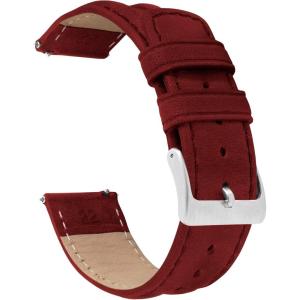 imageBarton Racing amp Rally Horween Leather Straps with Integrated Quick Release Spring Bars  Watch BandsCrimson Red Classic Style