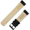 imageBARTON TropicalStyle 20 Watch Bands  Quick Release Watch StrapsBlack  Black PVD Buckle
