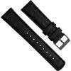 imageBARTON TropicalStyle 20 Watch Bands  Quick Release Watch StrapsBlack  Gunmetal Grey Buckle