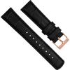 imageBARTON TropicalStyle 20 Watch Bands  Quick Release Watch StrapsBlack  Rose Gold Buckle