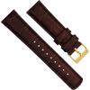 imageBARTON TropicalStyle 20 Watch Bands  Quick Release Watch StrapsCoffee Brown  Gold Buckle