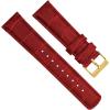 imageBARTON TropicalStyle 20 Watch Bands  Quick Release Watch StrapsCrimson Red  Gold Buckle