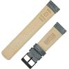 imageBARTON TropicalStyle 20 Watch Bands  Quick Release Watch StrapsSmoke Grey  Black PVD Buckle
