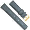 imageBARTON TropicalStyle 20 Watch Bands  Quick Release Watch StrapsSmoke Grey  Gold Buckle