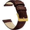 Coffee Brown & Gold Buckle