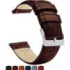 Coffee Brown & Stainless Steel Buckle