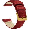 Crimson Red & Gold Buckle