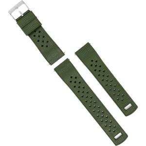 imageBARTON TropicalStyle 20 Watch Bands  Quick Release Watch StrapsArmy Green