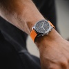 image:imageBARTON Elite Silicone Watch Bands  Quick Release  Choose Strap Color amp Buckle Color Stainless Steel Black PVD or Gunmetal Grey  18mm 20mm 22mm amp 24mm Watch StrapsPumpkin Orange Top  Black Bottom  Gunmetal Grey
