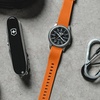image:imageBARTON Elite Silicone Watch Bands  Quick Release  Choose Strap Color amp Buckle Color Stainless Steel Black PVD or Gunmetal Grey  18mm 20mm 22mm amp 24mm Watch StrapsPumpkin Orange Top  Black Bottom  Gunmetal Grey