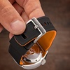 image:imageBARTON Elite Silicone Watch Bands  Quick Release  Choose Strap Color amp Buckle Color Stainless Steel Black PVD or Gunmetal Grey  18mm 20mm 22mm amp 24mm Watch StrapsBlack Top  Pumpkin Orange Bottom  Gunmetal Grey