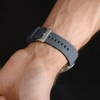 image:imageBARTON Elite Silicone Watch Bands  Quick Release  Choose Strap Color amp Buckle Color Stainless Steel Black PVD or Gunmetal Grey  18mm 20mm 22mm amp 24mm Watch StrapsSmoke Grey Top  Black Bottom  Gunmetal Grey