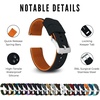 image:imageBARTON Elite Silicone Watch Bands  Quick Release  Choose Strap Color amp Buckle Color Stainless Steel Black PVD or Gunmetal Grey  18mm 20mm 22mm amp 24mm Watch StrapsBlack Top  Pumpkin Orange Bottom  Gunmetal Grey