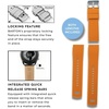 image:imageBARTON Elite Silicone Watch Bands  Quick Release  Choose Strap Color amp Buckle Color Stainless Steel Black PVD or Gunmetal Grey  18mm 20mm 22mm amp 24mm Watch StrapsPumpkin Orange Top  Black Bottom  Gunmetal Grey