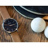 image:imageBARTON WATCH BANDS Quick Release Top Grain Leather Watch Band Strap Gingerbread LeatherGingerbread Stitching 22mm