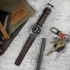 image:imageBARTON WaterResistant Leather Watch Bands  Quick ReleaseDark Brown