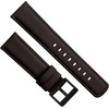 image:imageBARTON WaterResistant Leather Watch Bands  Quick ReleaseDark Brown Black PVD Buckle