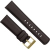 image:imageBARTON WaterResistant Leather Watch Bands  Quick ReleaseDark Brown Gold Buckle