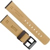 image:imageBARTON WaterResistant Leather Watch Bands  Quick ReleaseDark Brown Gunmetal Grey Buckle