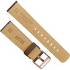 image:imageBARTON WaterResistant Leather Watch Bands  Quick ReleaseLight Brown Rose Gold Buckle