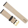 image:imageBarton Racing amp Rally Horween Leather Straps with Integrated Quick Release Spring Bars  Watch BandsBlack Racing Style  Gold Buckle